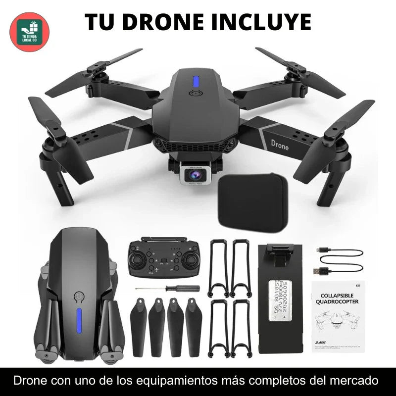 NUEVO DRON 4K W8 PRO MAX 2026 CON INTELIGENCIA ARTIFICIAL + HELICES DE RESPUESTO EXTRA