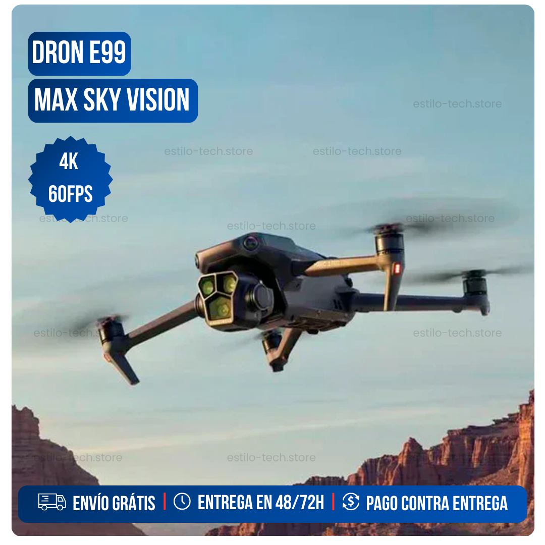 Dron Max Sky Vision 4K + HELICES DE REPUESTO EXTRA