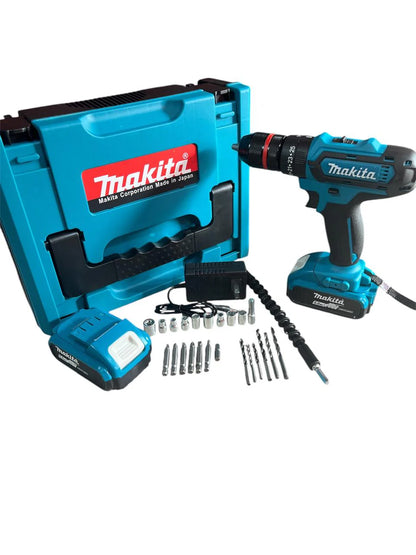 [2X1 OFERTA] - KIT TALADRO INALÁMBRICO y IMPACTO + 26 ACCESORIOS + 2 BATERIAS REGALO